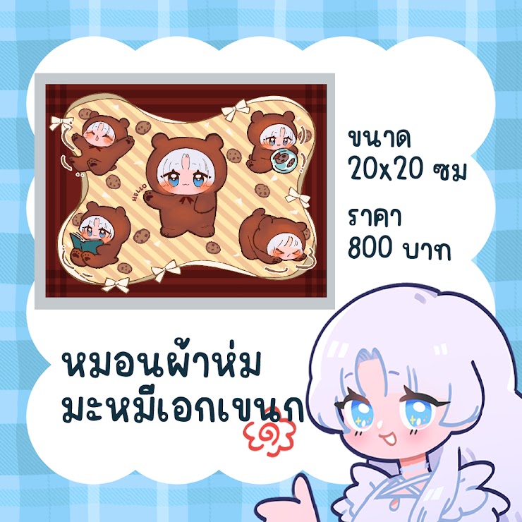 หมอนผ้าห่ม มะหมีเอกเขนก